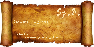 Szomor Ugron névjegykártya